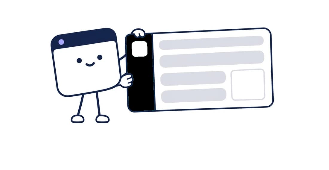 O mascote da janela entregando a plataforma já com a marca do cliente